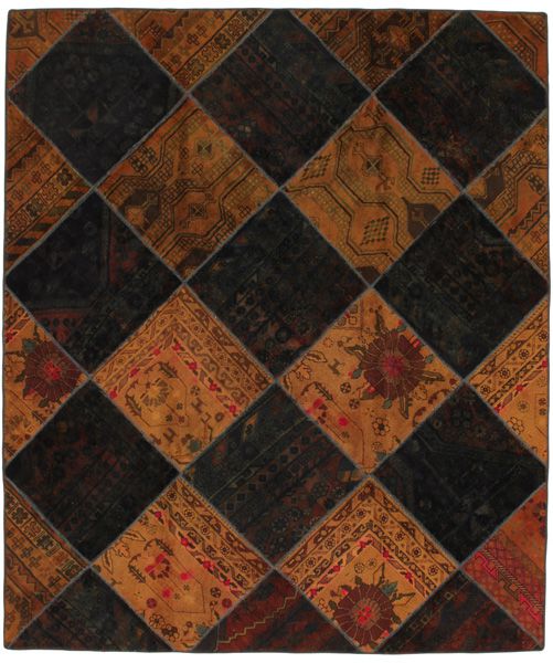 Patchwork Persian Carpet 243x205